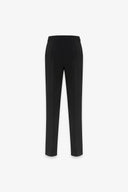 PANTALONE SLIM IN CADY CON MORSETTI ORO SU CINTO