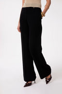 PANTALONE A VITA ALTA IN CADY