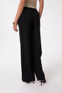 PANTALONE A VITA ALTA IN CADY