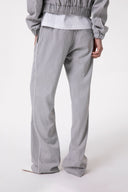 PANTALACCIO GESSATO CON RICAMO SUL RETRO TASCA
