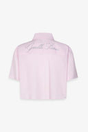 CAMICIA A MEZZA MANICA IN POPELINE DI COTONE