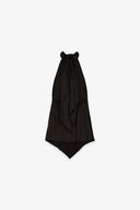 TOP A FAZZOLETTO COLLO HALTER IN RASO