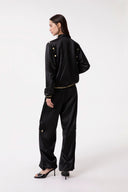 JOGGER CON TASCONI IN RASO