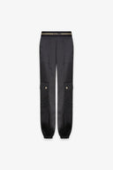 JOGGER CON TASCONI IN RASO