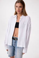 CAMICIA MANICA LUNGA IN MISTOLINO