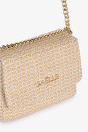 MINI SHOULDER STRAP RAFIA LUREX