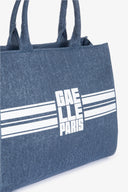 MAXI SHOPPER BANDA LOGO DENIM