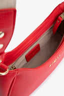 REGULAR MOON BAG WITH JACQUARD SHOULDER STRAP