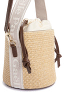 MINI BUCKET WITH JACQUARD HANDLE