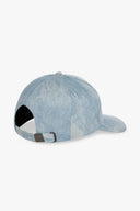 CAPPELLO VISIERA DENIM PLACCHETTA METALLO