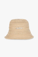 CAPPELLO INTRECCIATO LOGO IN METALLO