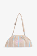 MAXI POCHETTE RICAMO FIRMA ROSA