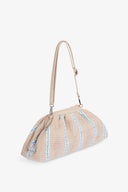 MAXI POCHETTE RICAMO FIRMA ROSA
