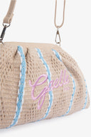 MAXI POCHETTE RICAMO FIRMA ROSA