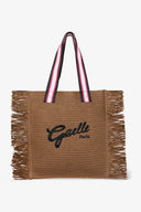 MAXI SHOPPER RAFIA RICAMO FIRMA
