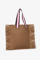 MAXI SHOPPER RAFIA RICAMO FIRMA
