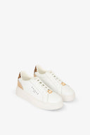 SNEAKERS NEW ADDICT IN ACTION LEATHER CON INSERTI ANIMALIER E PASSALACCIO LOGATO
