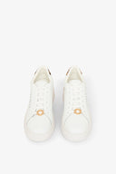 SNEAKERS NEW ADDICT IN ACTION LEATHER CON INSERTI ANIMALIER E PASSALACCIO LOGATO