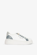 SNEAKERS NEW ADDICT IN ACTION LEATHER CON INSERTI IN JEANS