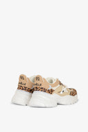 SNEAKERS RUNNING IN MESH CON INSERTI ANIMALIER