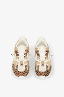 SNEAKERS RUNNING IN MESH CON INSERTI ANIMALIER