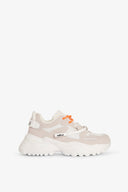 SNEAKERS RUNNING IN MESH CON INSERTI SUEDE E DOPPIO LACCIO