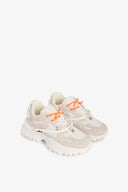 SNEAKERS RUNNING IN MESH CON INSERTI SUEDE E DOPPIO LACCIO