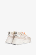 SNEAKERS RUNNING IN MESH CON INSERTI SUEDE E DOPPIO LACCIO
