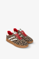 SNEAKERS SKATERS IN TESSUTO CANVASS ANIMALIER