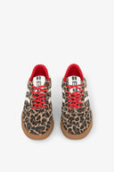 SNEAKERS SKATERS IN TESSUTO CANVASS ANIMALIER