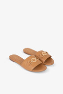 SANDALO FLAT CON MORSETTO LOGATO