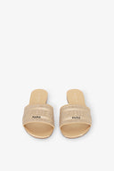 SANDALO FLAT IN SATIN CON STRASS