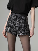 SHORT CON CINTURINO IN ECOPELLE
