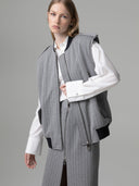 GILET OVER ZIPPATO