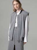 GILET OVER ZIPPATO