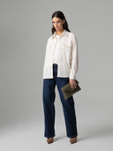CAMICIA CON TASCHE E RICAMO LOGO