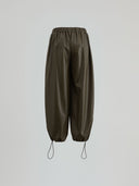 Pantalone jogger in ecopelle