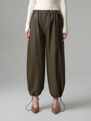PANTALONE JOGGER IN ECOPELLE