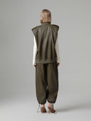 PANTALONE JOGGER IN ECOPELLE