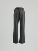 Jogger dritto con applicazioni gioiello