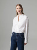 CAMICIA REGULAR CON LOGO STRASS