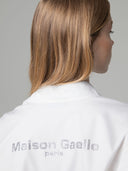 CAMICIA REGULAR CON LOGO STRASS