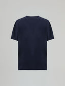 T-SHIRT PARICOLLO MEZZA MANICA CON LOGO EMBOSSED