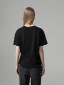 T-SHIRT PARICOLLO MEZZA MANICA CON LOGO EMBOSSED