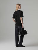 T-SHIRT PARICOLLO MEZZA MANICA CON LOGO EMBOSSED