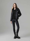 Leggings in lycra con ricamo logo