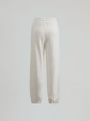Sweatshirt trousers with cuff and logo embroidery