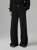 Pantalone in felpa con coulisse gioiello e ricamo logo
