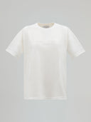 T-SHIRT PARICOLLO MEZZA MANICA CON LOGO STRASS SUL DAVANTI