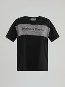 T-shirt pariccolo mezza manica con applicazione strass